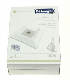 Vacuum Cleaner Bags - Dls28 5519110341 Vacuum Filter Bags X 5 + 1 Filter Xth Cleos [Delonghi]
