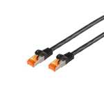 Com Cat6 Patch Cable - Outdoor-patch Cable Cat6a, Rj45, S-ftp, Black, 7,5m
