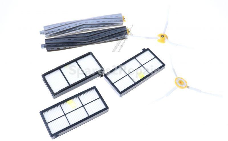 Sqoon Vacuum Cleaners accessories - Accessory Set Filter (3)+brushes (2)+rollers (2) Roomba 800 900 Series