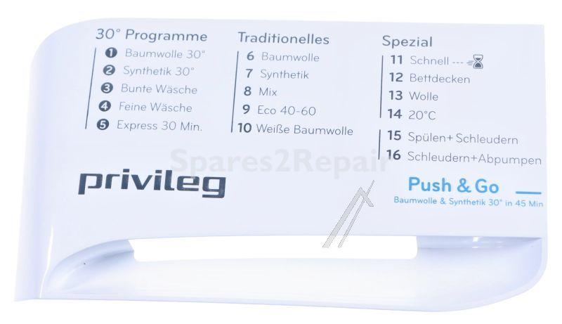 Detergent Dispenser Cover - C00645509 488000645509 Handle drawer Rapid-nel21-pv-pri [Whirlpool Indesit]