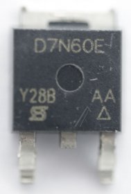 Vishay Mos Fet Transistor - N channel Mosfet, 600v, 7a, Dpak - SIHD7N60E-GE3