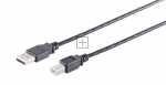 Com Typ-a-plug/typ-b-plug Usb 2.0 - Usb-a Adapter Cable Usb-b 2 0 Black 0 5m