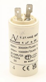 Elica Capacitor - Spp0000865 Capacitor 4µf S0 Ø30 W-s 6 3x0 8 Pla Eu