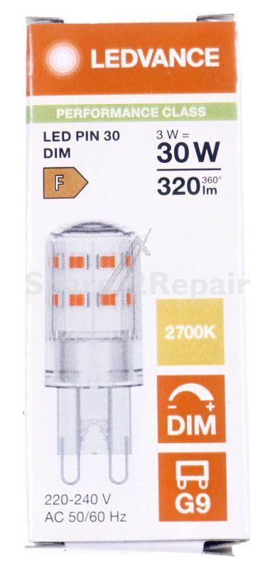 Osram G9-led-lamp - Ac58917 Led Pin 30 300° Dimmable P 3w 827 Clear G9
