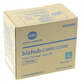 Konica Minolta Toner Cartridge - Tnp48c A5x0450 Toner Cyan C3350-c3850 10k Konica-minolta