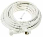 Com White Aerial Cable - Antennenkabel 7,5m Class A Winkel-winkel Weiss