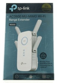 Tp Link Repeater Wireless-lan - Ac2600 Wlan Dualband-repeater, 1733mbit-s 5ghz + 800mbit-s 2,4ghz