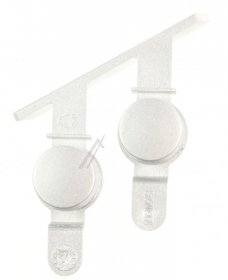 Button - C00436522 481010410636 Key Right Silver [Whirlpool Indesit]