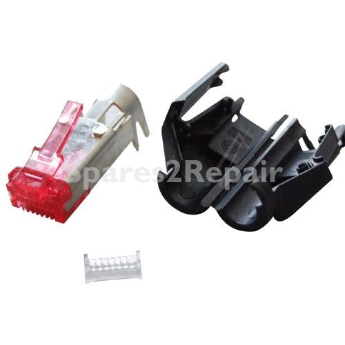 Hirose Electric Rj45-plug - Rj45-plug Cat6,black