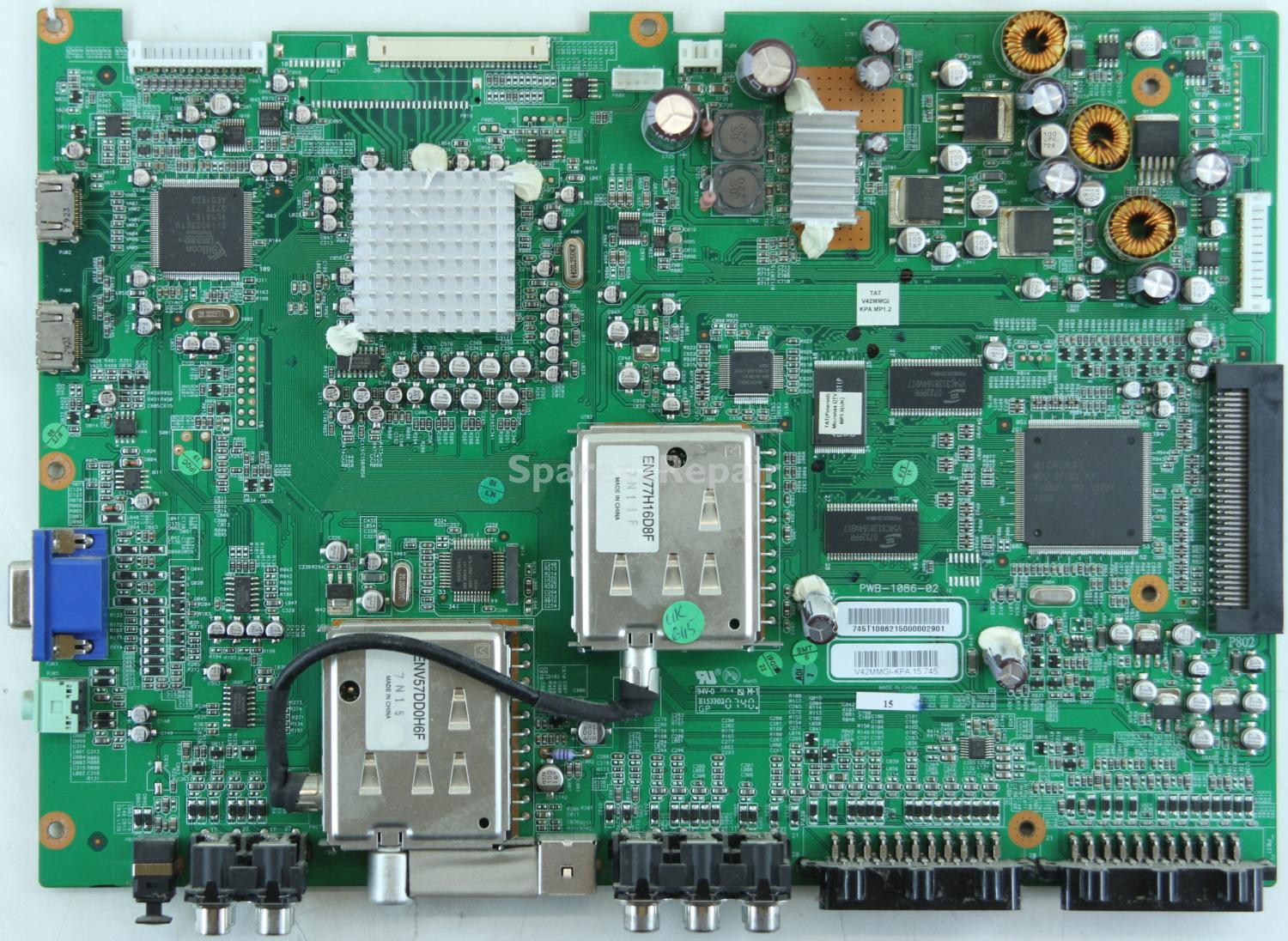 Clarity CTVL42W2HDF - Main AV - PWB-1086-02 - V42MMGI-KPA