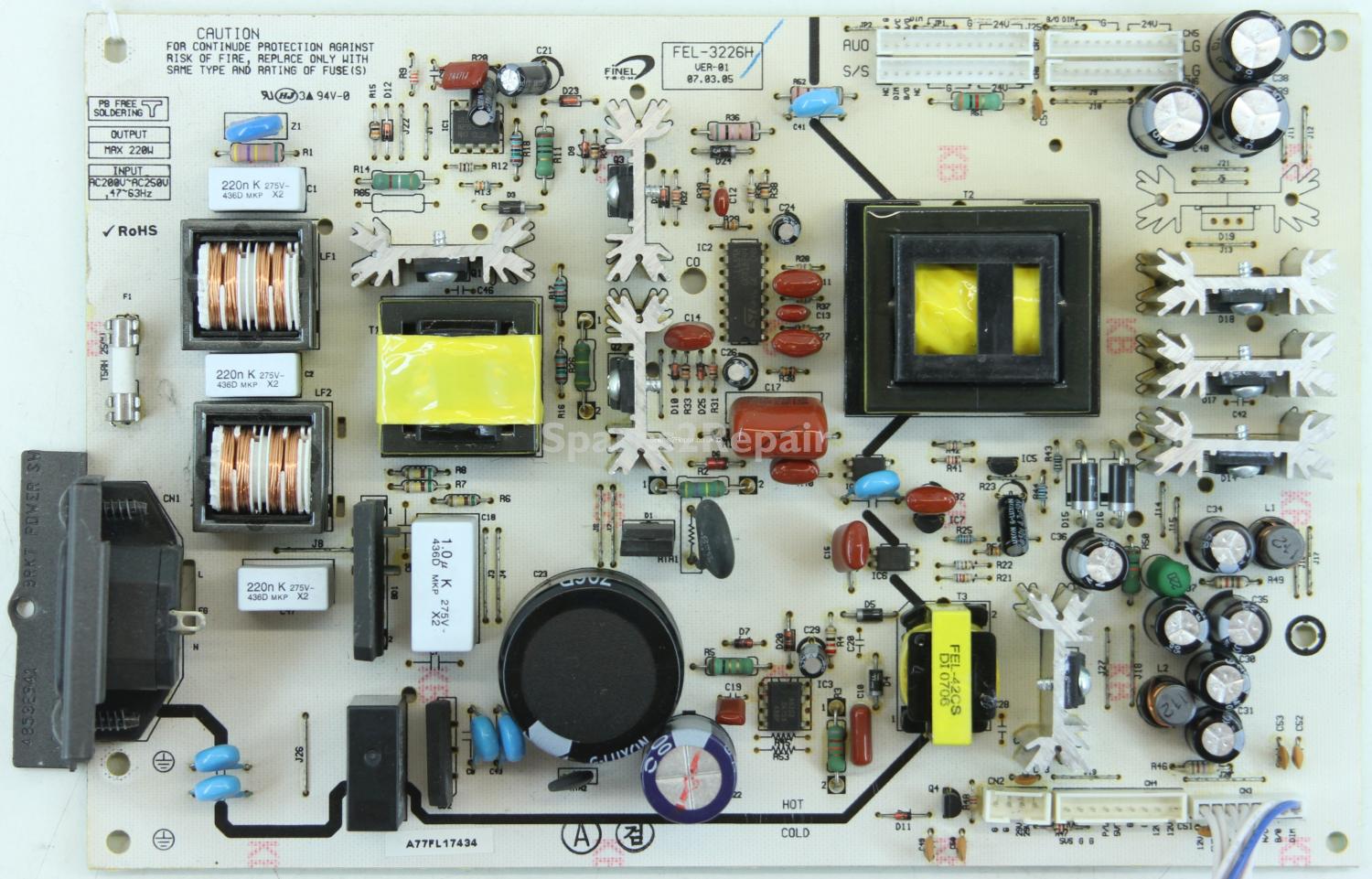 Daewoo DLT-32G1 - PSU - FEL-3226H - VER-01 - A77FL17434