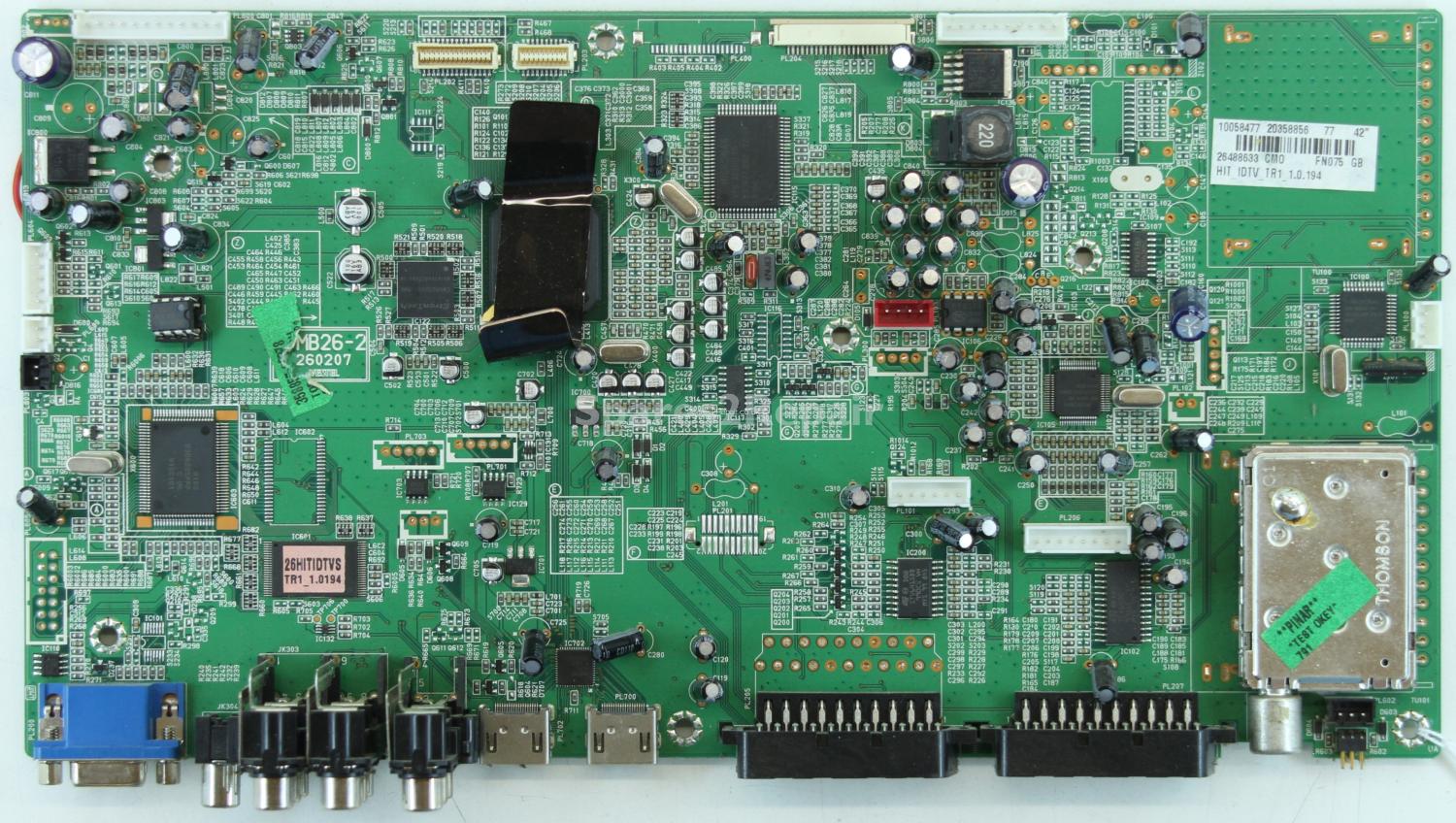 Hitachi L42VP01U - Main AV - 17MB26-2 V.1 - 20358856 - 260207