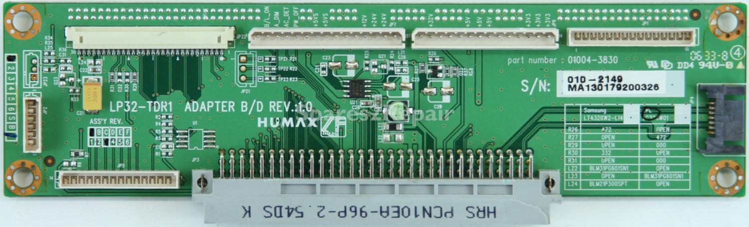 Humax LP32-TDR1 - Connector Board - LP32-TDR1 ADAPTER B/D REV.:1.0 - 01004-3830