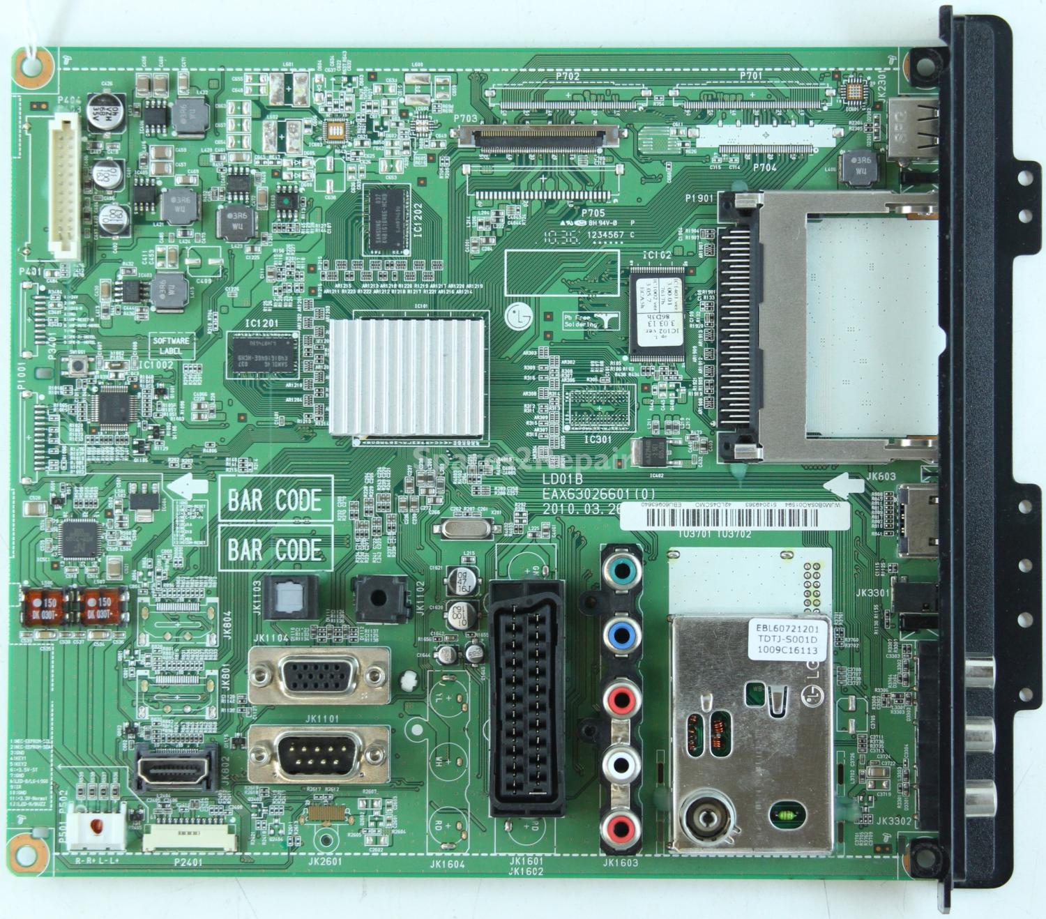 LG 42LD450 - Main AV - EAX63026601 (0) - EBU60963640 - LD01B