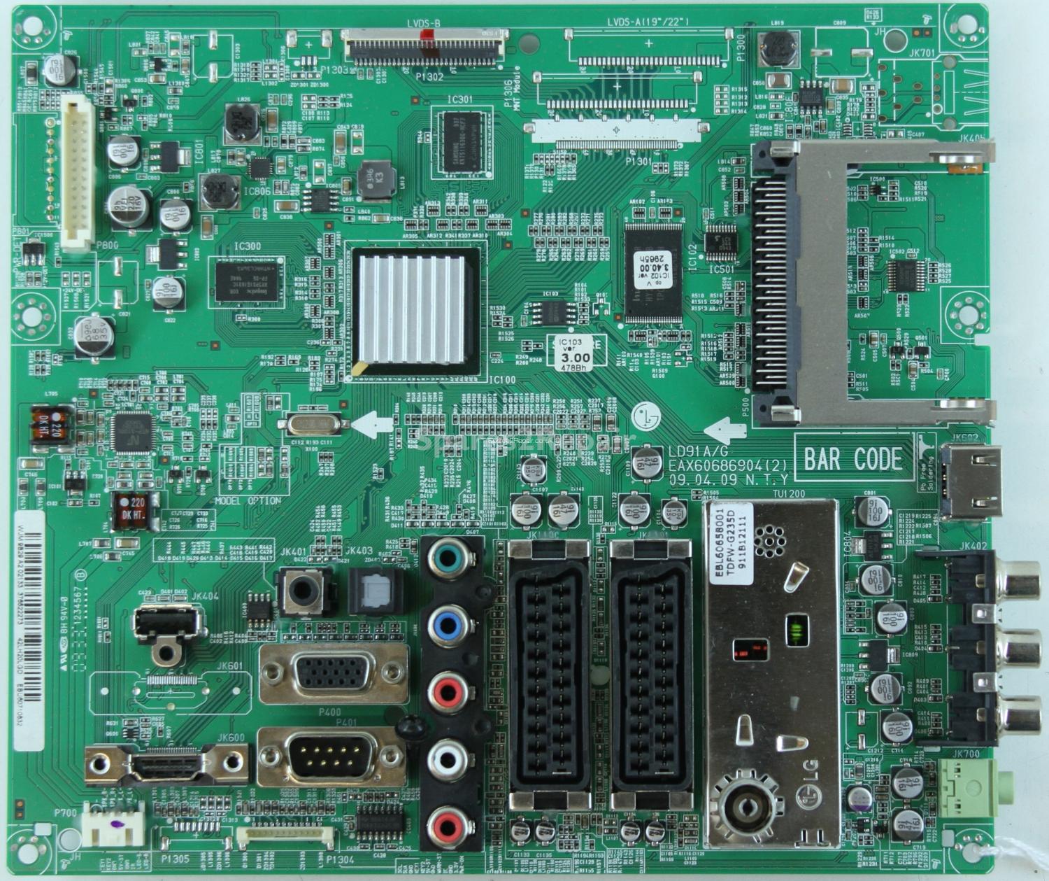 LG 42LH2000 - Main AV - EAX60686904 (2) - EBU60710832 - LD91 A/G