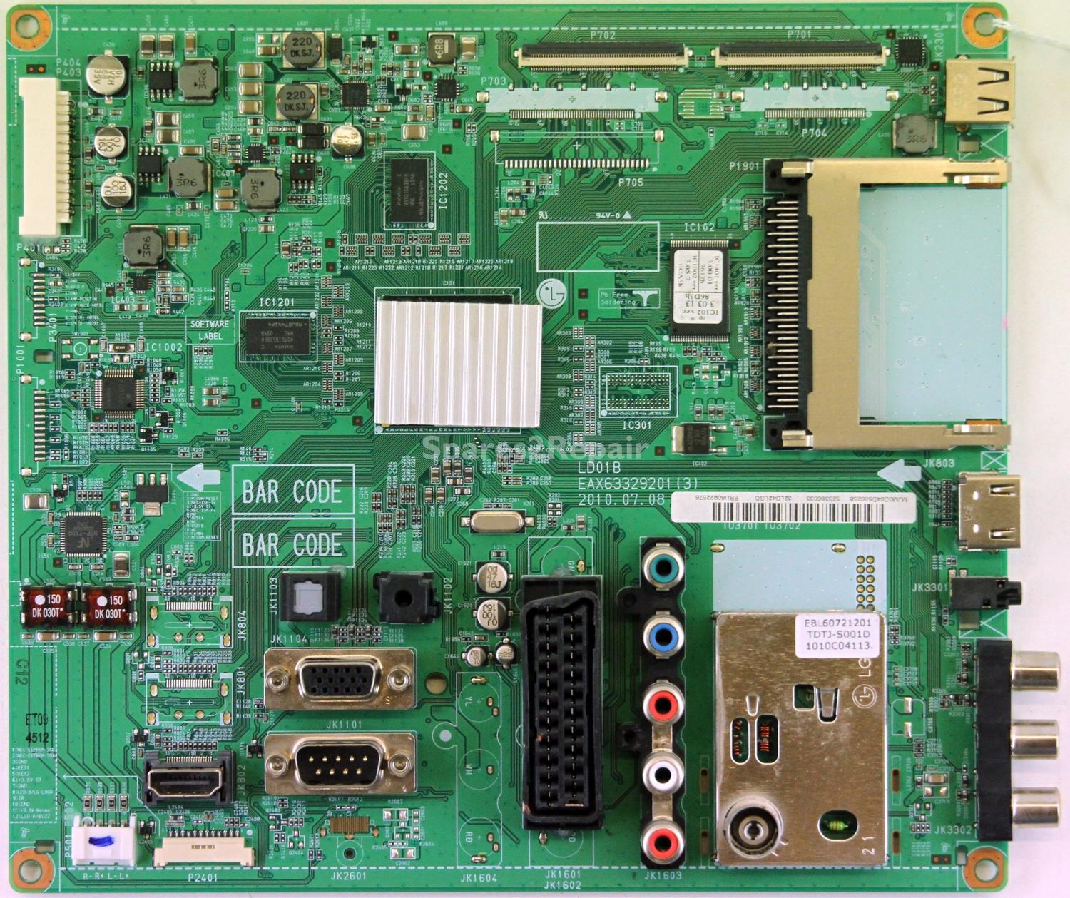 LG 32LD420 - Main AV - EAX63329201 (3) - EBU60922576 - LD01B