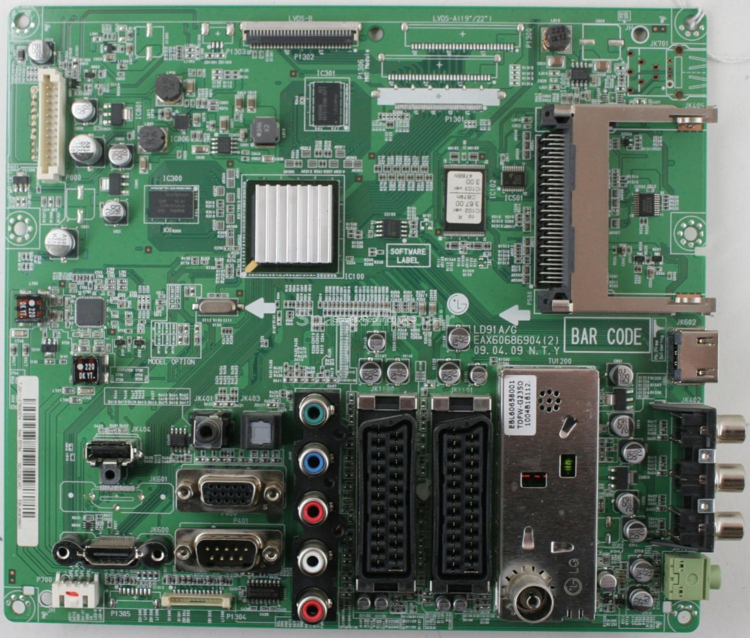 LG 32LD450 - Main AV - EAX60686904(2) - LD91 A/G - EBU60856601