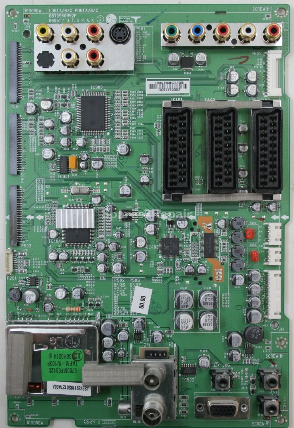LG 37LC2B-EC - Main AV - 68709S0992F - 060517 - 6700MF0012C - 67