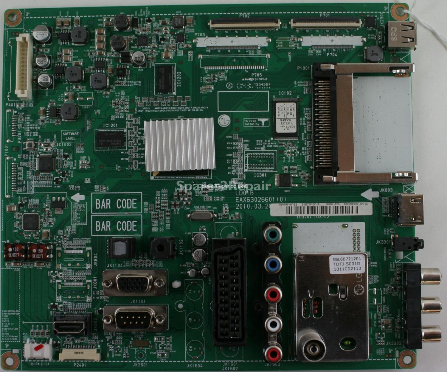LG 37LD450 - Main AV - EAX63026601 (0) - EBU61262070 - LD01B