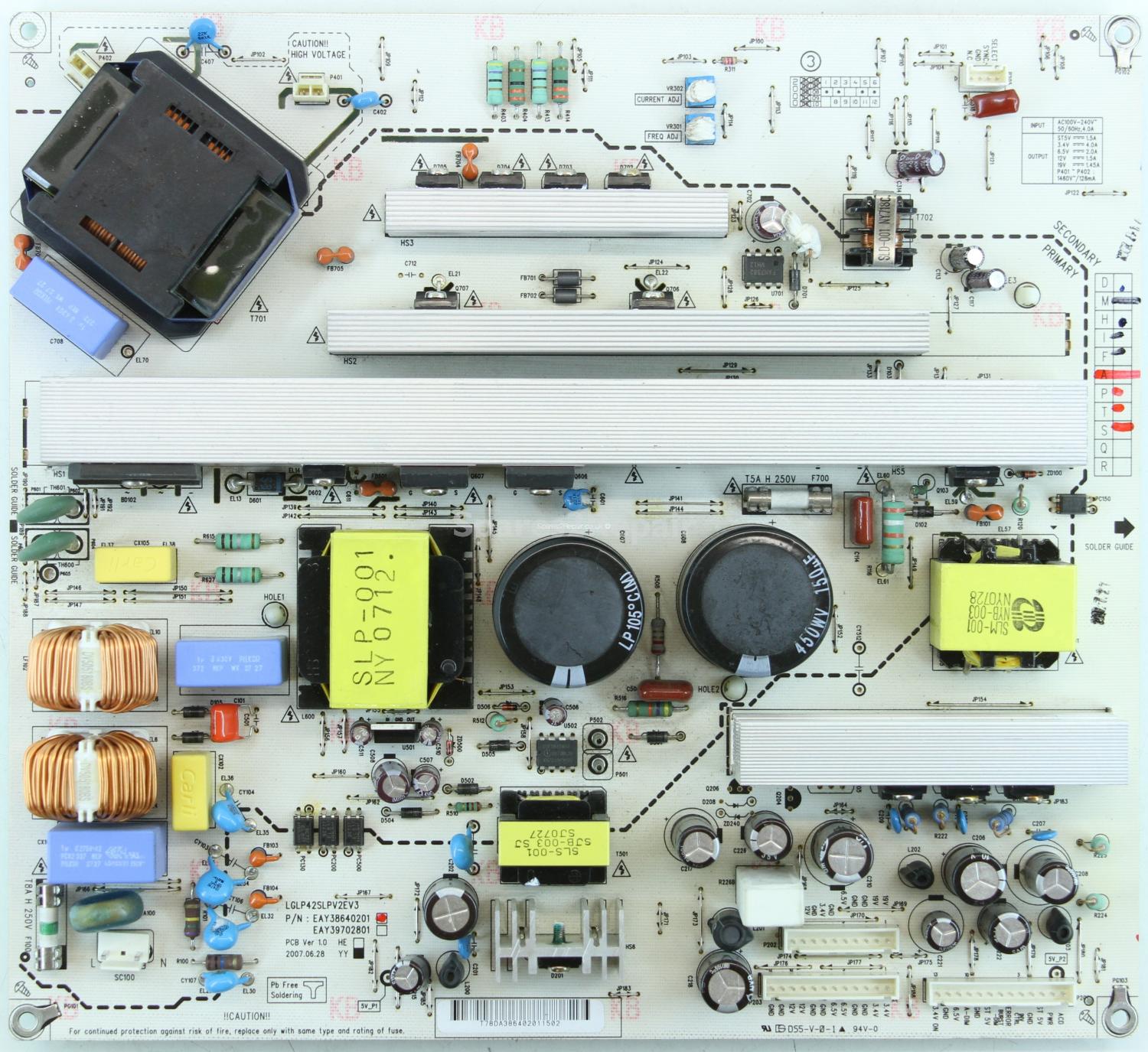 LG 42LC51 - PSU - EAY38640201 - Ver 1.0 - LGLP42SLPV2EV3