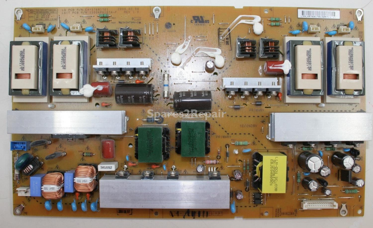 LG 42LH5000 - PSU - EAY57681701 - 2300KPG107A-F REV 1.0 - PLHL-T839A