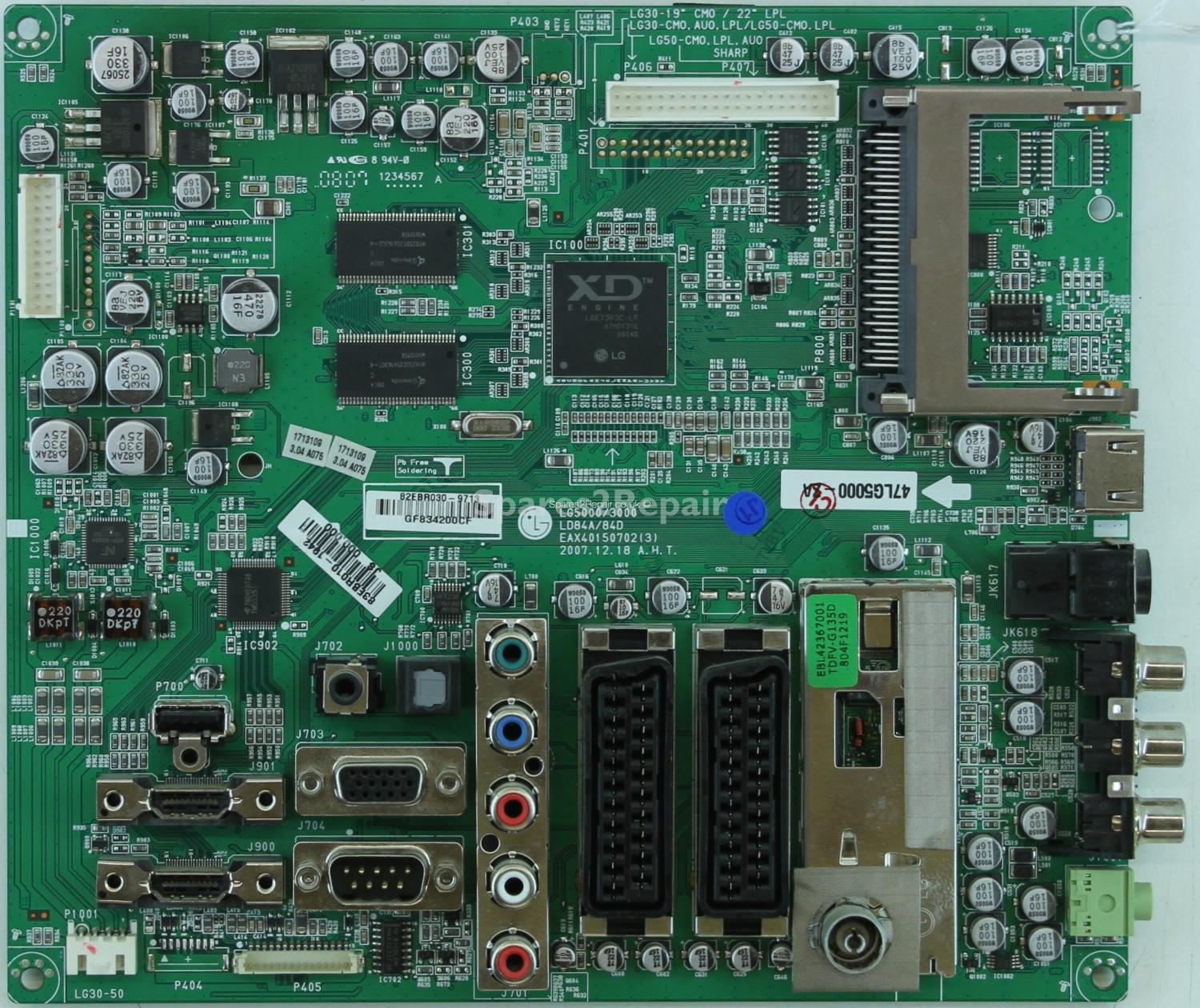 LG 47LG5000-ZA - Main AV - EAX40150702(3) - EBR43581502 - LG5000/3000