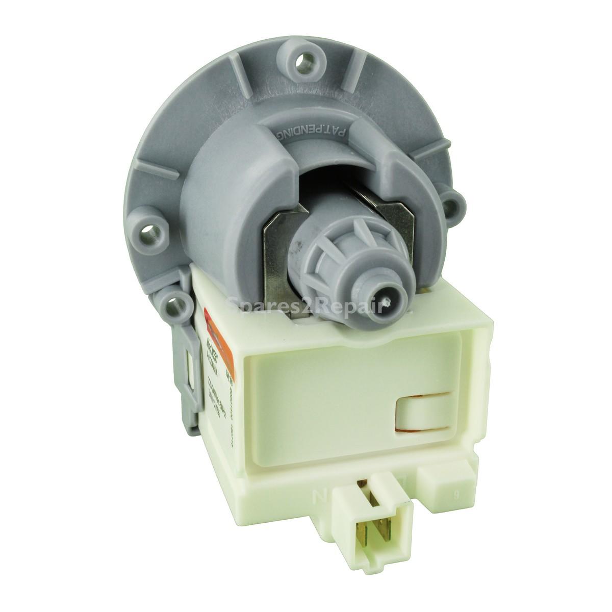 Universal Askoll Produced Drain Outlet Pump Base (Screw Fixing, Twin Plug In, Bottom Positioned Rear Facing Terminals, 220V-240V, 50Hz)