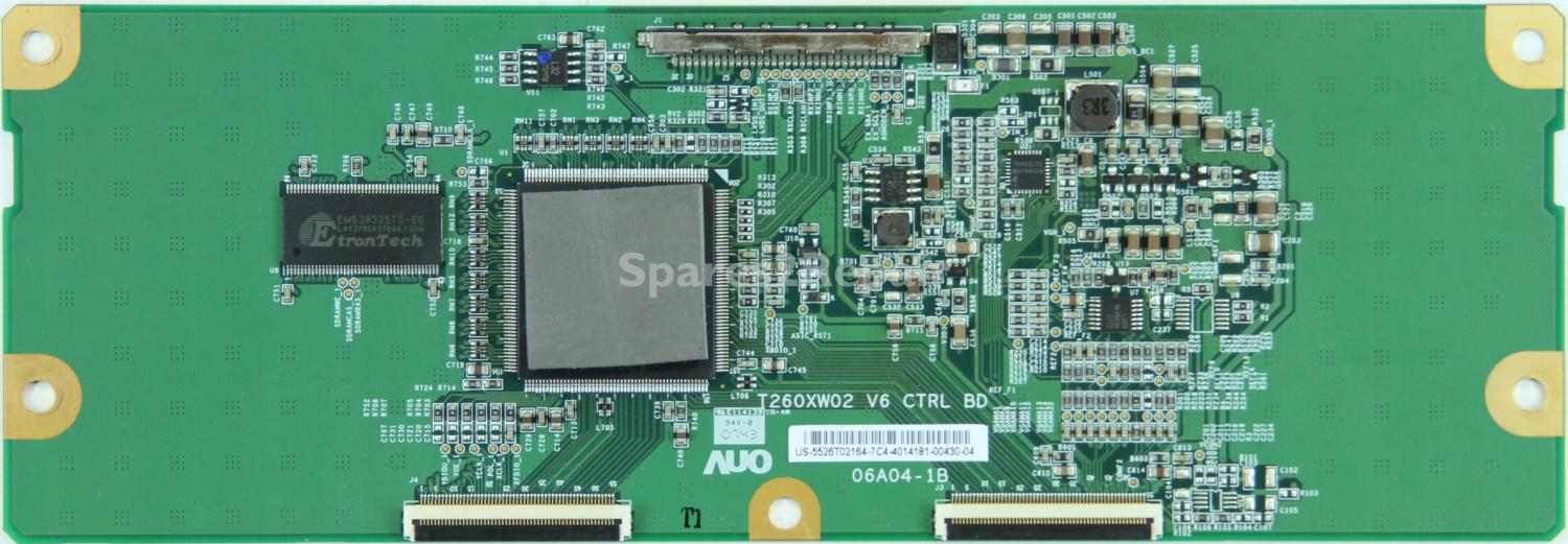 Onn TL2638-TP - T-Con - 55.26T02.164 - 06A04-1B - T260XW02 V6 CTRL BD