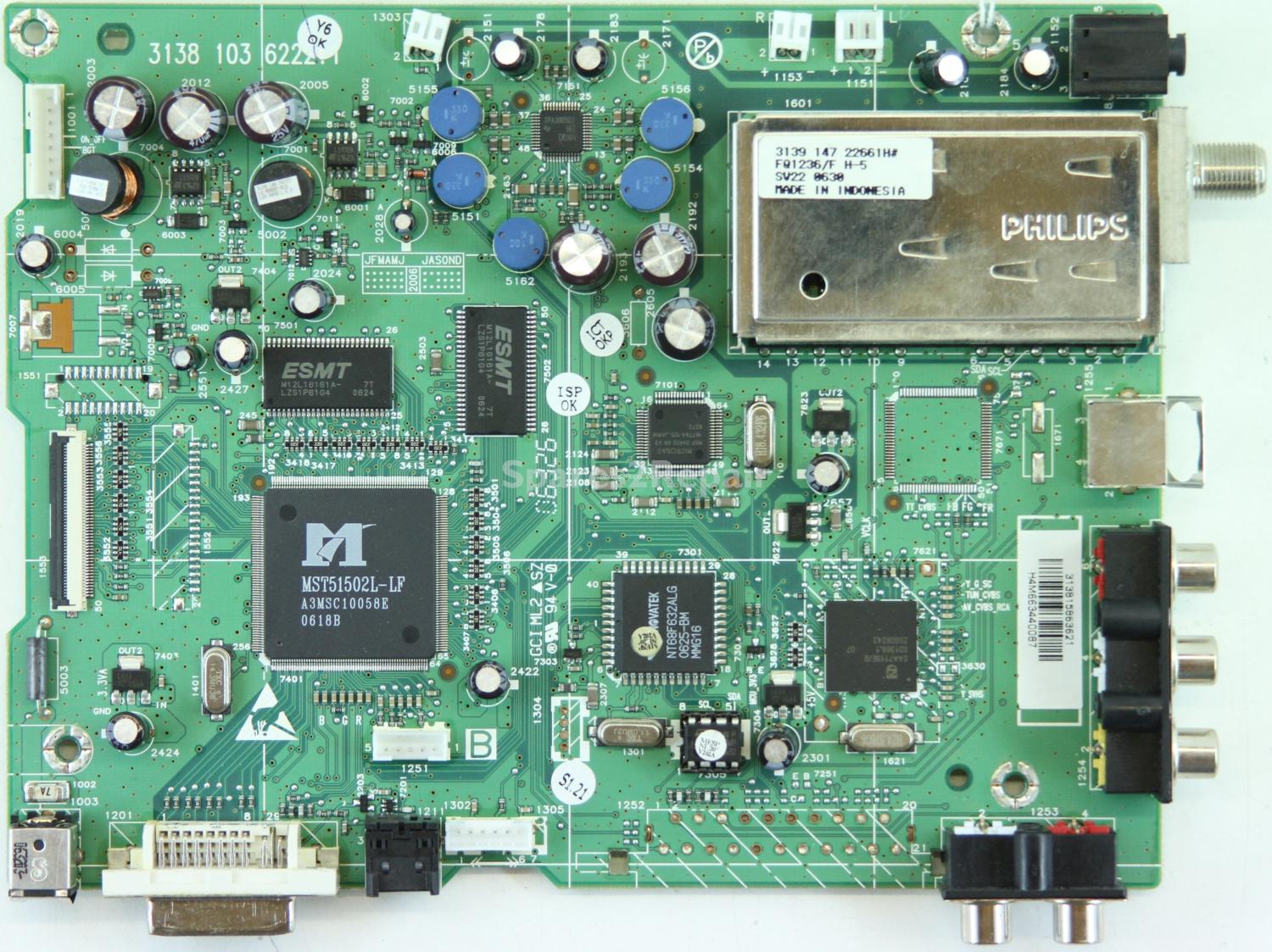 Philips 20PF5120/28 - Main AV - 3138 103 6222.1 - 313815863621