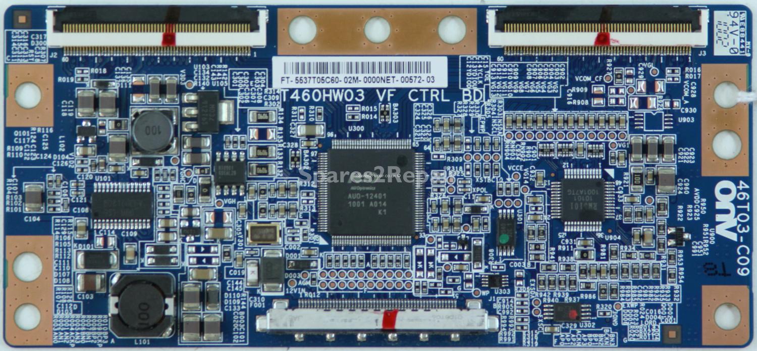 Samsung LE37D580K2K - T-Con - 46T03-C09 - T460HW03 VF CTRL BD - 55.37T05.C60