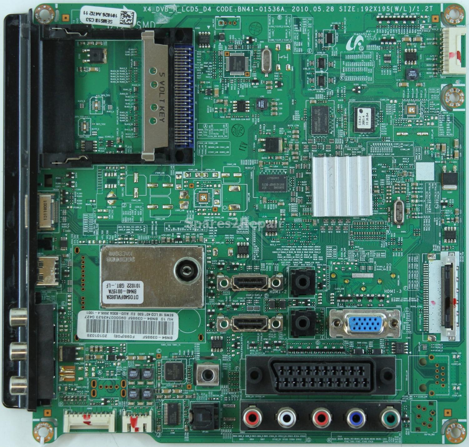 Samsung LE40C530F1W - Main AV - BN94-03985F - BN41-01536A - X4_DVB_H_LCD5_D4