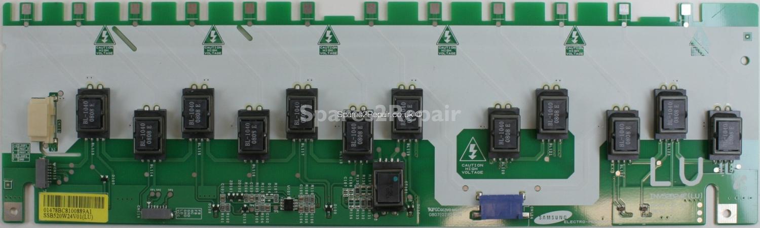 Samsung LE52M87BD - Inverter - LJ97-01478B - SSB520W24V01 - INV52B24E(LU) - REV 0.0