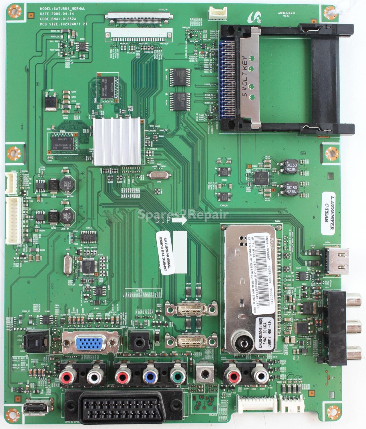 Samsung LE32B530P7N - Main AV - BN41-01252A - BN94-02665D - SATURN4_NORMAL