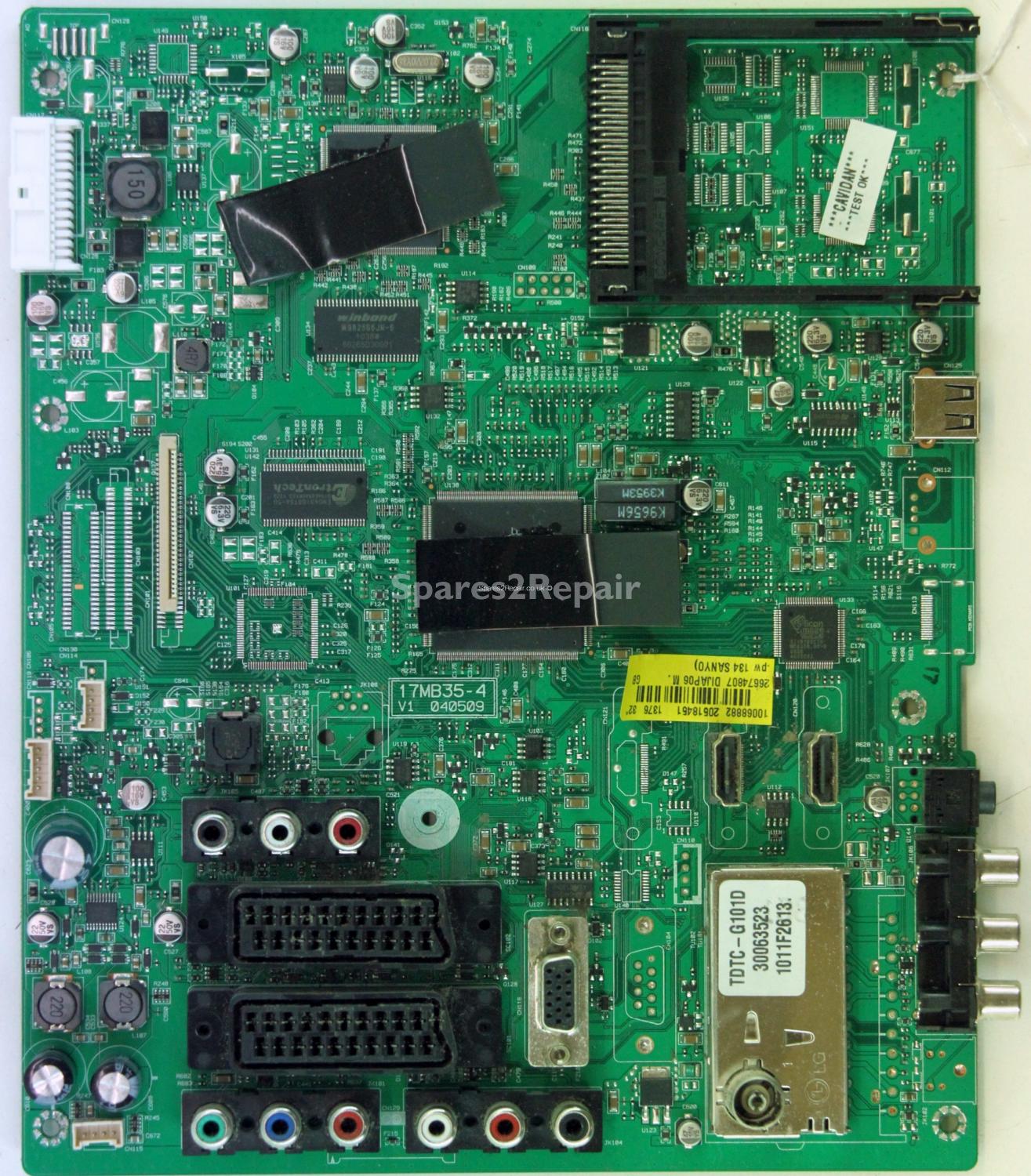 Sanyo CE32LD6-B - Main AV - 17MB35-4 V1 - 040509 - 20518451