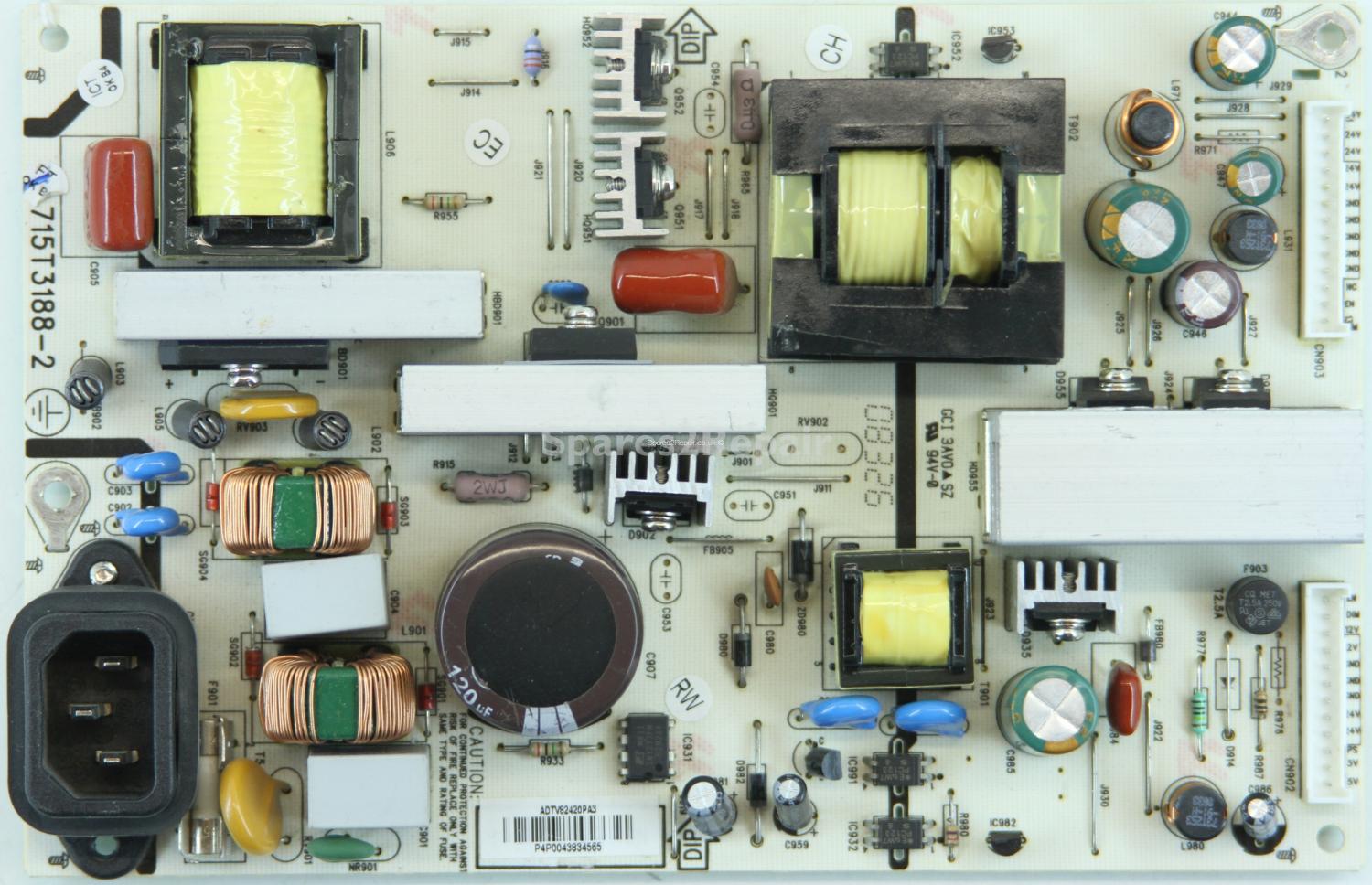 Sharp LC-26SB25E - PSU - 715T3188-2 - ADTV82420PA3