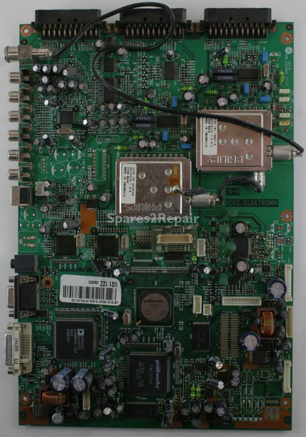 Toshiba 30WL46B - Main AV - Y51.190-04 - L6-B - US1 1ZZ