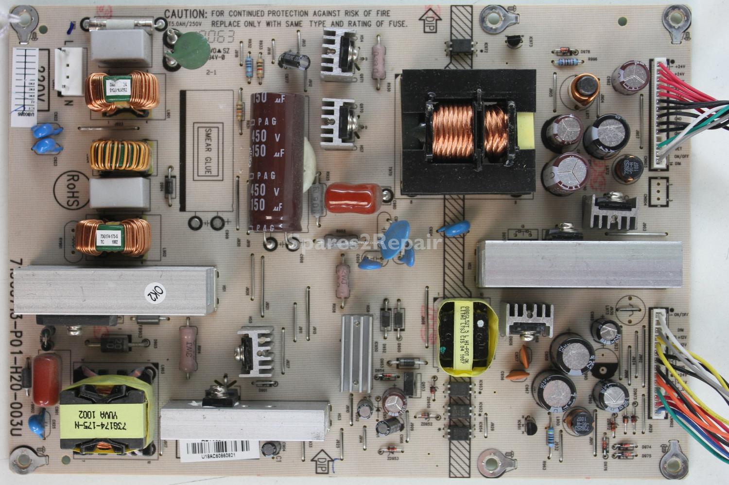 Toshiba 40LV713B - PSU - 715G3713-P01-H20-003U - ADTV92418AC6