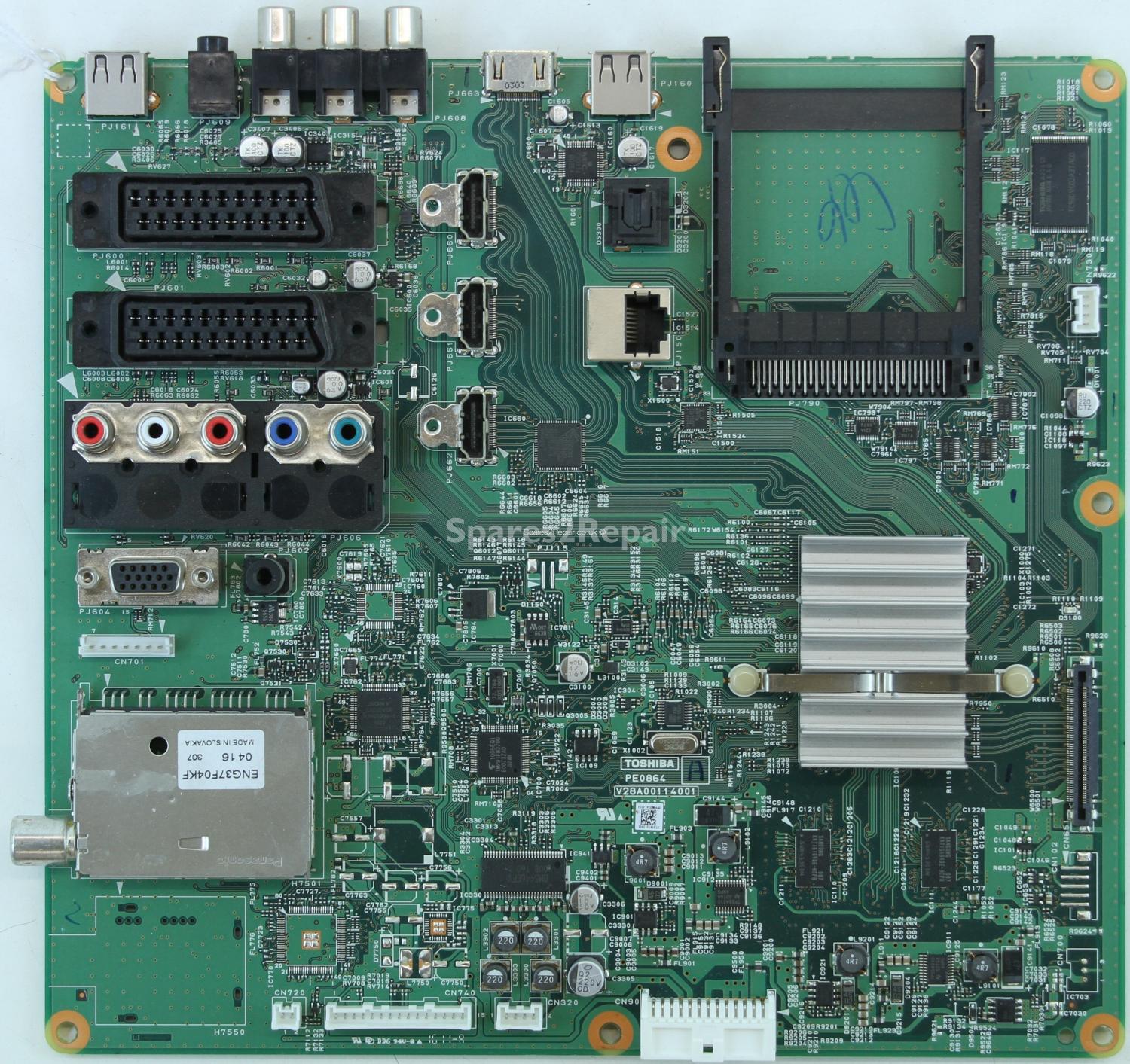 Toshiba 40RV753 - Main AV - V28A00114001 - PE0864 A