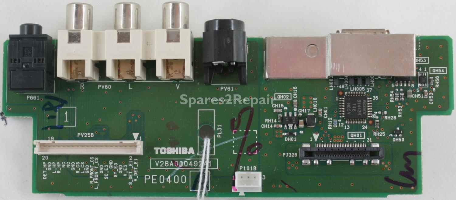 Toshiba 47Z3030D - Side AV - PE0400 A - V28A000492A1